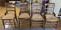 4 Cane Bottom Chairs