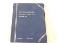 Jefferson nickel book full except 1950D