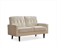 US Pride Furniture Modern Style Faux Leather Sofa