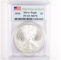 2010 Silver Eagle PCGS MS70