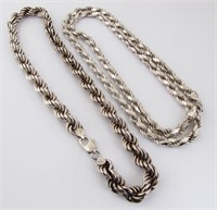 Two Heavy .925 Italian Necklaces
