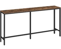 New Alloswell console table rustic brown