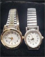 2 - Stretch Band Metal Watches.