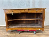 Primitive Keyed Wood Buffet