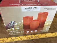 Box of 3 NEW flameless LED candles