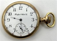 Rockford Watch Co. Pocket Watch 2” 
(Runs)