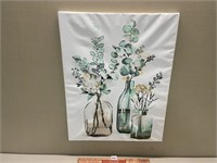 NEAT CANVAS FLORAL CANVAS PAINTING 20X16''