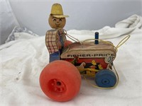 Fisher Price Man on Tractor Pull Toy
