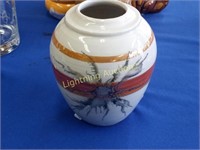 ART PORCELAIN VASE SIGNED ON BOTTOM