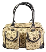 Dooney Bourke Pebbled Leather Handbag Logo Purse