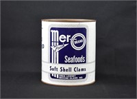 MER-O OREM LOWERY 1 Gal Soft Shell Clam Tin Can