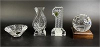 Waterford Crystal Paperweights, Vase and More