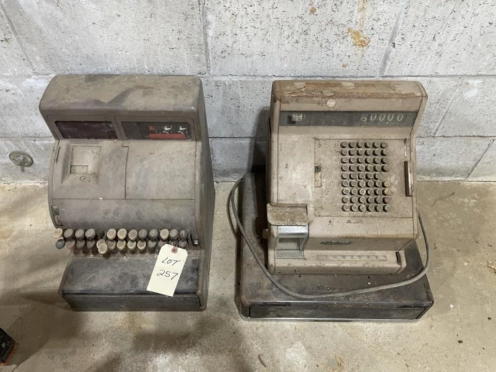 2 Vintage Cash Registers