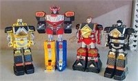 4 VINTAGE MIGHTY MORPHIN POWER RANGERS ACTION