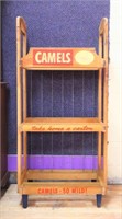 Vintage wood Camel adv rack