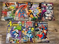 6 Superman, Justice League, Cage Comic Books