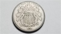 1868 Shield Nickel Very High Grade