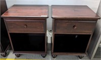 PAIR OF 1 DRAWER NIGHT STANDS