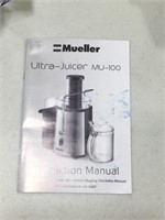 Mueller Ultra-Juicer. MU-100. Silver in color.