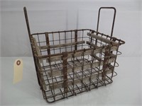 Early Primitive Wire & Wood Basket