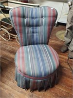 Striped Bedroom Chair