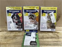 4 assorted weights flea medicine