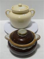 CANADA & OTHER POTTERY HANDLED BEAN POTS
