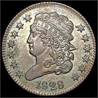 1828 Classic Head Half Cent CLOSELY UNCIRCULATED