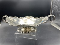 STERLING WHITING DOUBLE HANDLE FOOTED BOWL