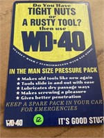 WD-40 12 inch metal sign