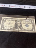 1957 a blue seal silver certificate