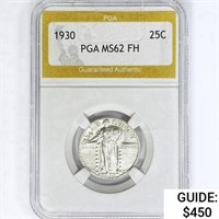 1930 Standing Liberty Quarter PGA MS62 FH