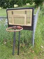 Basketball hoop & poles