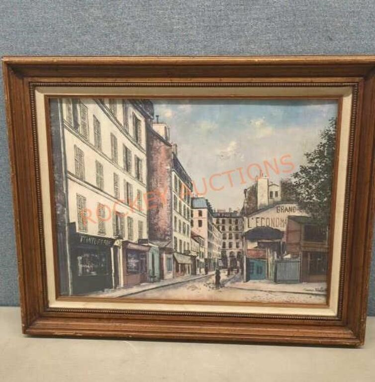 MAURICE UTRILLO Street Framed art