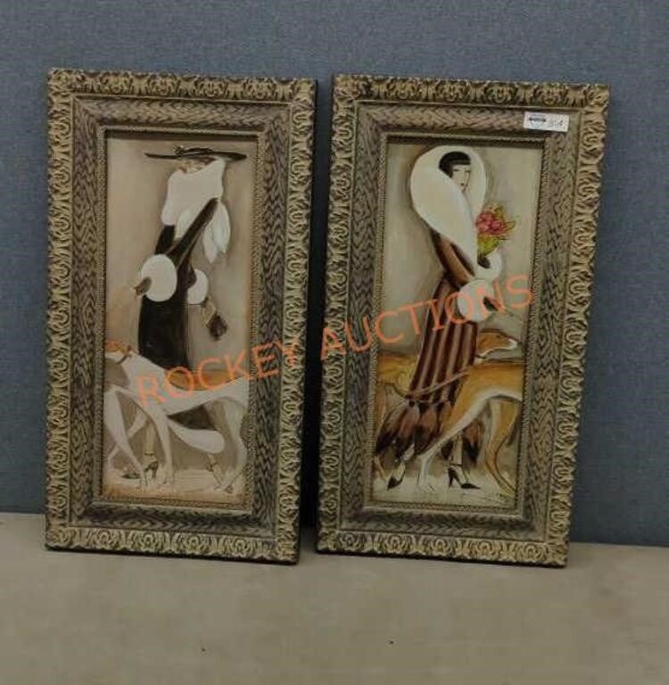 Vintage Karen Dupre Best in Show Framed Art