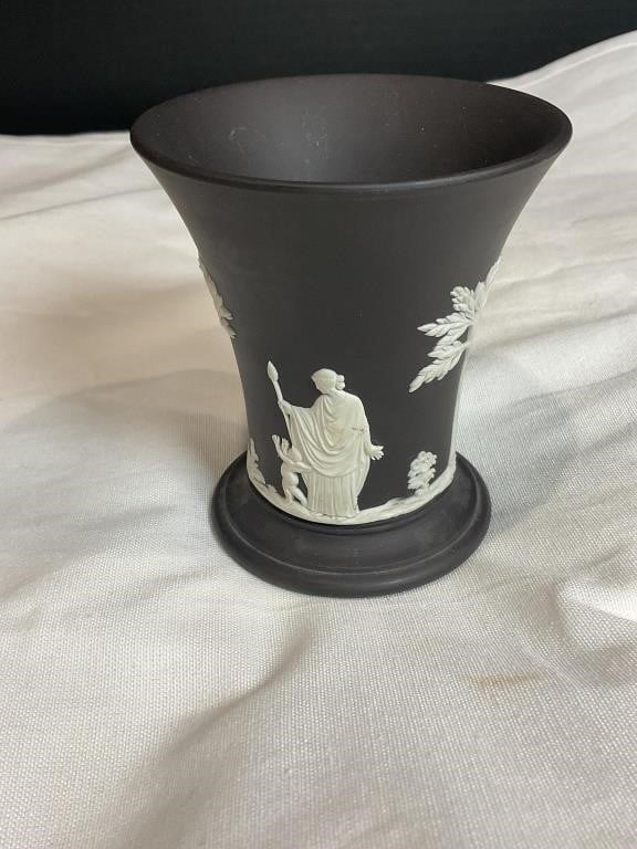 Wedgwood Jasperware Black Basalt Small Vase