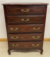 PRETTY FRENCH STYLE FIVE DRAWER CHEST