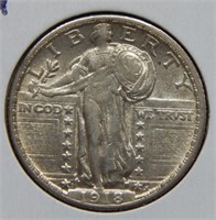 1918 D Standing Liberty Silver Quarter