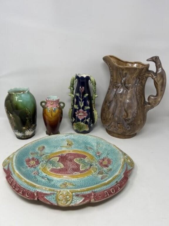 5 Pieces of Majolica