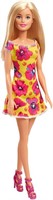 Barbie Doll Yellow Pink Floral Dress