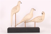 Lot of 3 Handcarved and Painted Shorebirds on