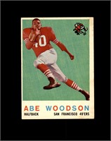 1959 Topps #102 Abe Woodson VG to VG-EX+