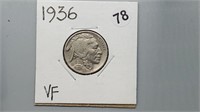 1936 Buffalo Nickel rd1078