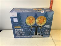 30,000BTU Dual Head Tank Top Propane Heater, NIB