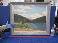signed painting by g. warrick (24x30 landscape)