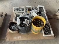 Pallet Lot of Assorted Screws and Bolts