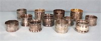 (12) Victorian Silverplate Napkin Rings