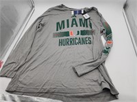 NEW Adidas Men's Miami Hurricanes Long Sleeve