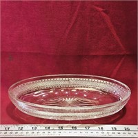 Vintage Glass Bread / Butter Tray