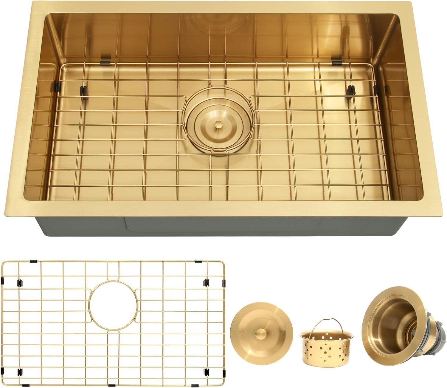 Gold RV Sink, Single Bowl, 25'15'.